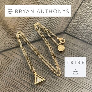 Bryan Anthonys TRIBE FRIENDSHIP NECKLACE Gold-tone 16.5”- 18.5” approx